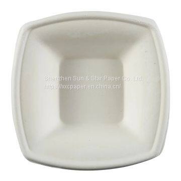Disposable Square Bowl: 12oz Compostable Diamond Collection SS-SDP812B