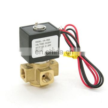 3/2 way solenoid valve VX normal open/close direct acting brass gas valve zero-pressure start 1/8" 1/4" BSP 1.5mm/2.2mm/3mm NBR