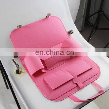 Felt Car Seat Back Organizer Pink Color photo-2