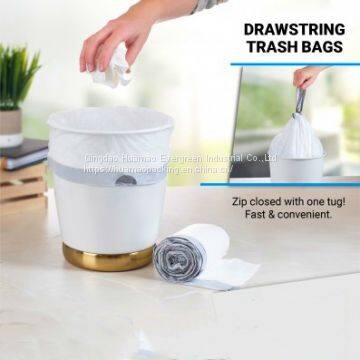 High Quality Trash Bag Plastic Disposable Drawstring Garbage Bags on Roll photo-3
