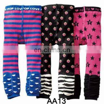 Toddler Boys Girls Knit Footless Ankle Tight Leggings Pants Tights Printed Polkar Dot Skull Trousers 4 Size 3 Pairs/pack photo-6
