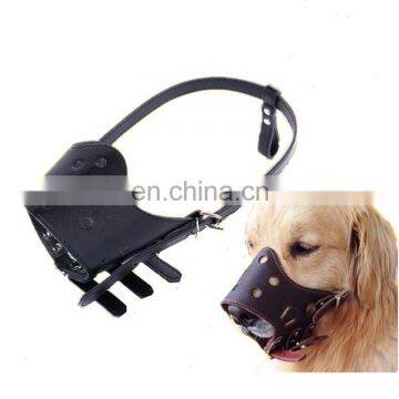 Comfort Secure Anti-Barking Dog Mouth Muzzles Adjustable PU Leather Dog Muzzle