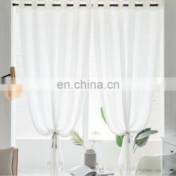 Wholesale Ready Made Modern Solid Color Half-shading Silk Velvet Decoration Fabric Curtain for Living Room photo-5