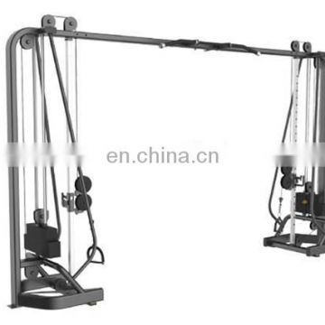 Functional trainer adjustable crossover gym machine