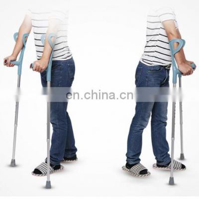 Cheap price height adjustable ergonomic disabled medical elbow forearm crutches