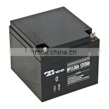 VRLA smf 12v battery 26ah for solar