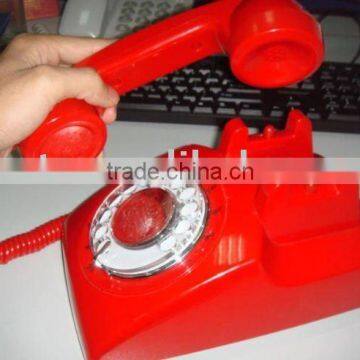 vintage telephone with rotary dialing key