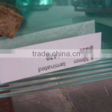 8.38mm 10.38mm 10.76mm 12.76mm clear laminated glass