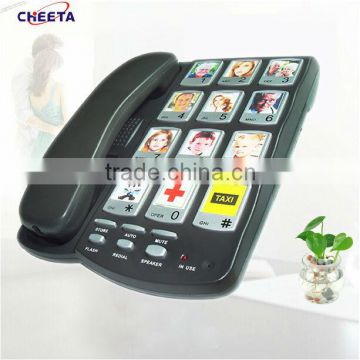 Landline Analog Office Corded Big Button Telephone Model