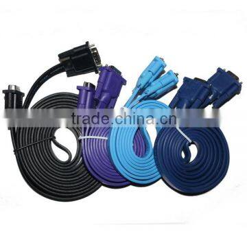 15 Pin ( 3+4 ) Male to Male FLAT VGA CABLE With Gold or Nickel Plated Connector photo-2