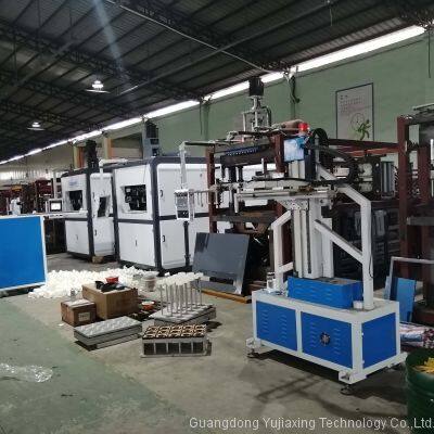 YJ750X520 Hydraulic Disposable Plastic Cup Bowl Making Thermoforming Machine With Servo Motor Stretching photo-4