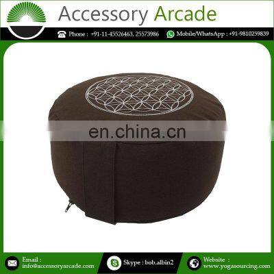 Relaxation 100% Cotton Canvas Meditation Cushion Zafu Indian Manufacturer