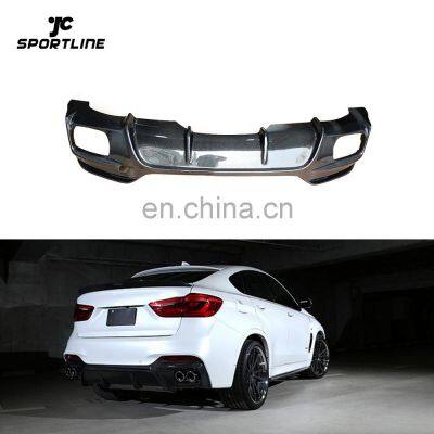 Carbon Fiber X6 Rear Diffuser Lip for BMW X6 F16 M Sport 2014-2019