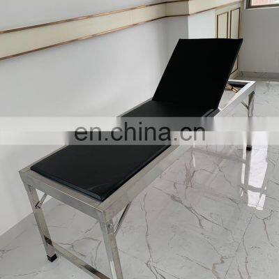 Factory Price Stainless Steel Examination Bed 4cm Examination Couch for Hospital