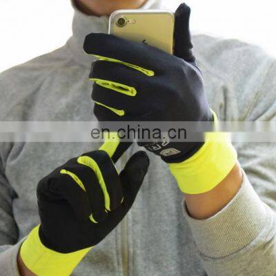 HANDLANDY Customized Running Gloves Touch screen Outdoor Sports Gloves With Full Finger protection