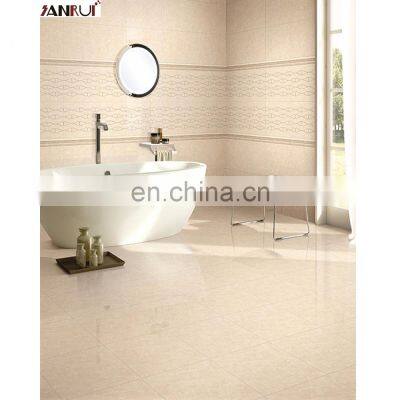 factory stock tile marble style glossy full body beige wall tile