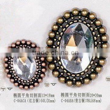 super shiny oval rhinestone buttons