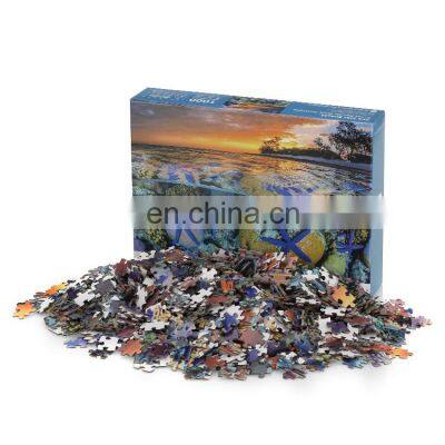 custom photo print services personalized puzzle 1000 pieces rompecabezas personalizado jigsaw puzzle printing