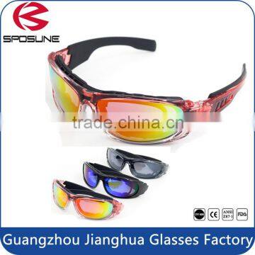 New stylish cool spy glasses wholesale uv protective glasses black frame grey lens army safety goggles motorcycle cycling racing