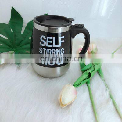 2021 Favourable Price Automatic Pink Stainless Steel Self Wholesale Stirring Mug Cup