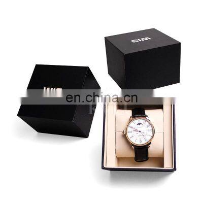 Custom paper cardboard wrist watch box case packaging box private label