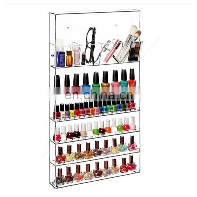 acrylic makeup organizer wall mount acrylic nail polish display