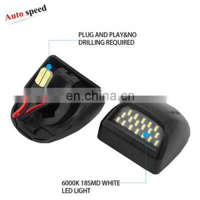 LED License Plate Light Assembly for Chevy Silverado, 36pcs LED 6500K White Pack of 2 (6500K+BLACK) photo-2