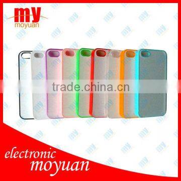 hot sale! coloful New DIY sublimation case for i Phone5,with aluminium metal plate