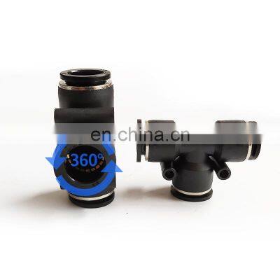 MPE-4 6 8 10 12 16 T Plastic Three-way Quick-connect PE Pneumatic Parts Joint Pipe Fitting photo-4