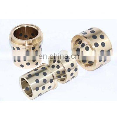 CNC JDB Flanged Brass Oilless Bushing Bearing With Graphite photo-3