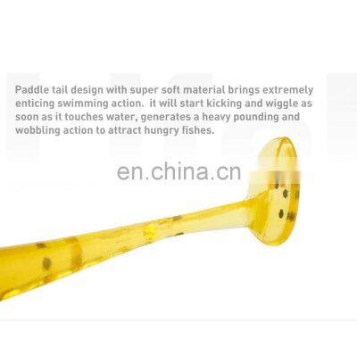 JOHNCOO 45mm 0.42g 50pcs Artificial Soft Trout Baits Bass Soft Swim Bait Fishing Lure photo-3