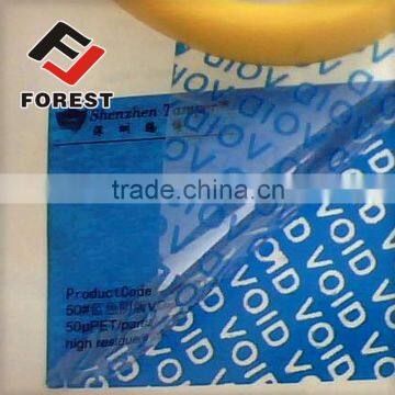 Tamper Evident void security seal Label Sticker, anti-counterfeit plastic void tamper evident label                        
                                                Quality Choice