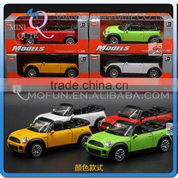 Mini Qute 1:32 kids Die Cast pull back alloy music light vehicle diecast model car model electronic educational toy NO.MQ 998-6A