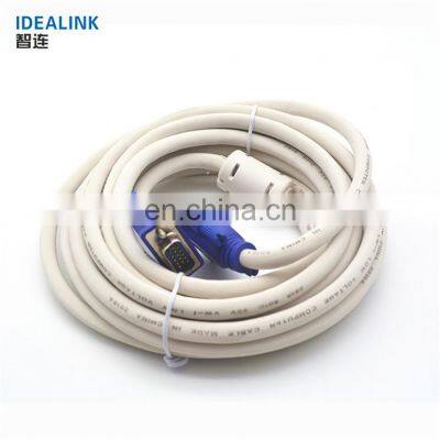Oem Welcome 15m Vga 15pin Male to Male pc Monitor tv Projector Cable 34 Vga Cable photo-3