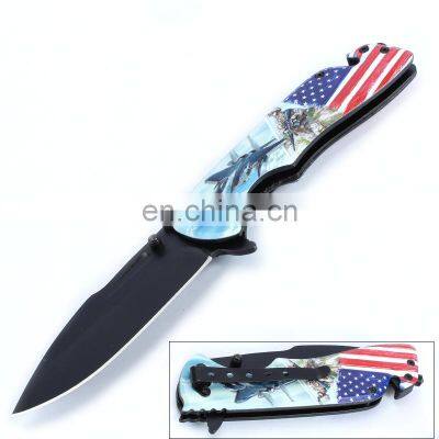 Aluminum handle 3Dprinting Outdoor Camping knives Rescue Pocket Folding knife