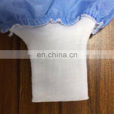 Isolation Suit 45g Blue SMS Disposable Isolation Gown Suit photo-5