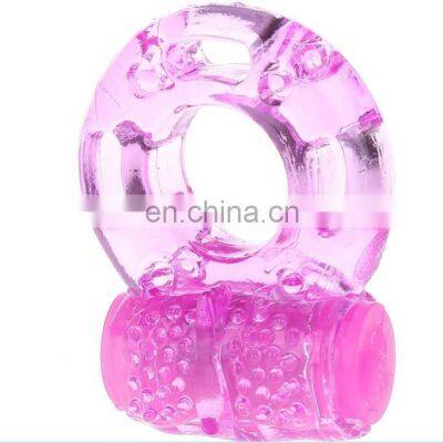 TPE pussy stimulate ring wholesale button vibrating penis ring low price cock ring with vibrator