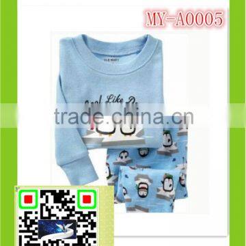 2015 animal pajamas family penguin for 2-7 years girls and boys MY-A0005