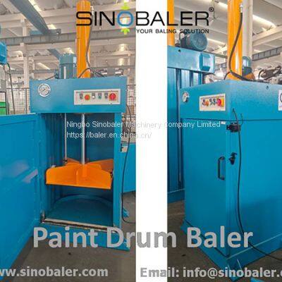 Paint Drum Baler Machine, Paint Drum Baling Press Machine – Sinobaler