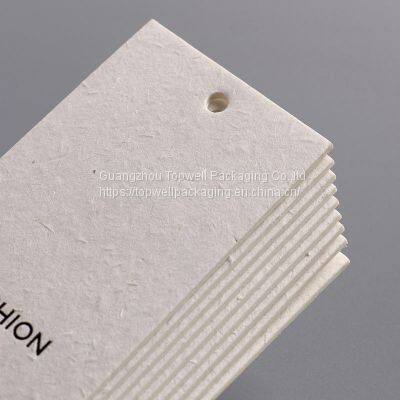 Luxury Recycled Garment Labels Embossed Custom Printing Hang Tag Special Cardboard Brand Name Hangtags For Clothing Own Logo photo-3
