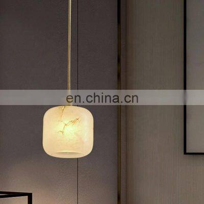 Luxury Lighting Fixtures Modern Led Alabaster Chandelier For Living Room Dining Pendent Lamp photo-4