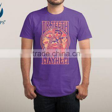 100% Thin Soft Combed Cotton Vintage Casual v Neck Tshirt for Men Wholesale photo-3