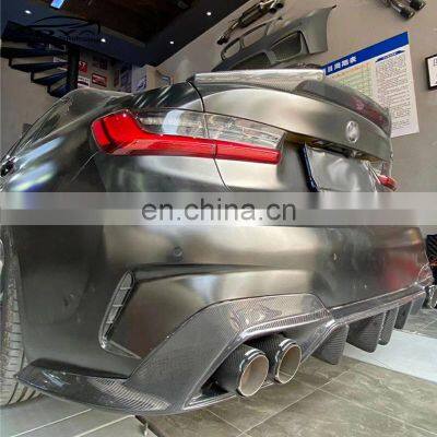 G20 M Tech Carbon Fiber CMS Style Rear Diffuser With Light Rear Bumper Lip Rear Separator For BMW 3 Series G20 photo-3