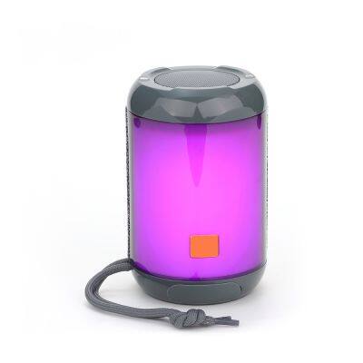 Portable Wireless Music Radio Player Box Multi Function Speakers Mini Transparent Colorful LED Light RGB Speaker