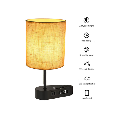 Fabric Design App Control White Noise Machine with 16 Soothing Music with Bluetooth Speaker Suitable for Living Room Bedroom Use