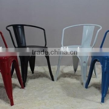 Colorful SH44cm restaurant furniture metal frame dining chair