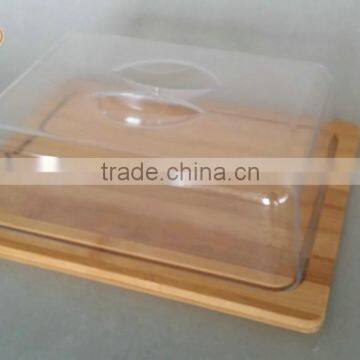 bamboo kitchenware products HY-H029 bread cutting board with cover