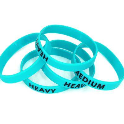 Factory Directly Custom Printed Logo Creative Low Price Sports Silicone Bracelet for Activities