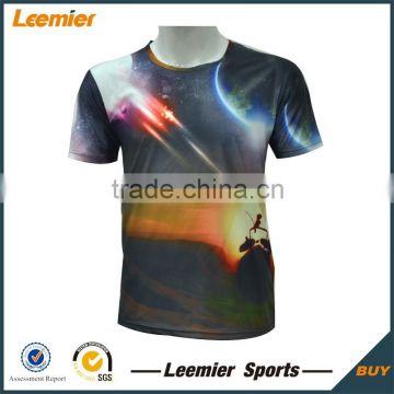 2015 sublimation high quality custom compress t shirts