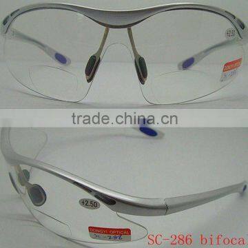 PC bifocal safety glasses